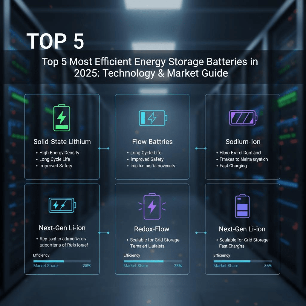 Top 5 Most Efficient Energy Storage Batteries in 2025: Technology & Market Guide