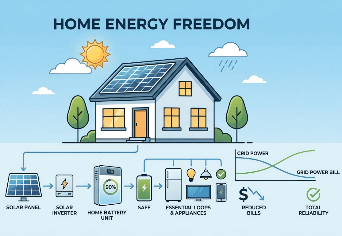 What Is a Power Cut and How Can a Home Battery Backup System Keep Your Lights On During an Outage?