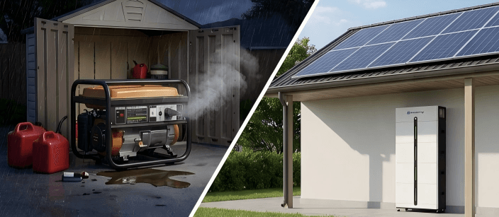 Why Is Solar Battery + Storage Better Than a Generator During a Power Outage?